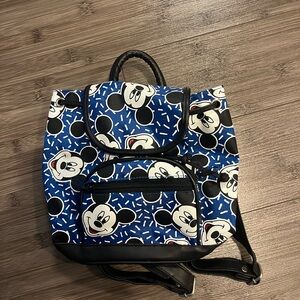 Vintage 90s Mickey Mouse Blue Backpack (mini)